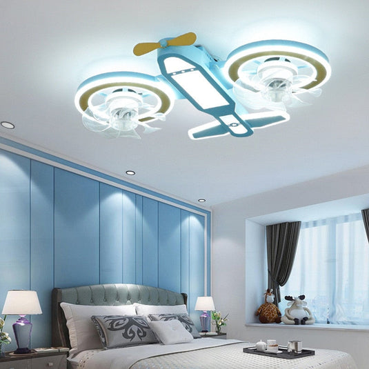 Helicopter Plane Chandelier Light - Unique Aviation Design-GraffitiWallArt