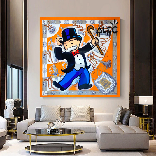 Hermes Collection: Alec Monopoly Wall Art-GraffitiWallArt