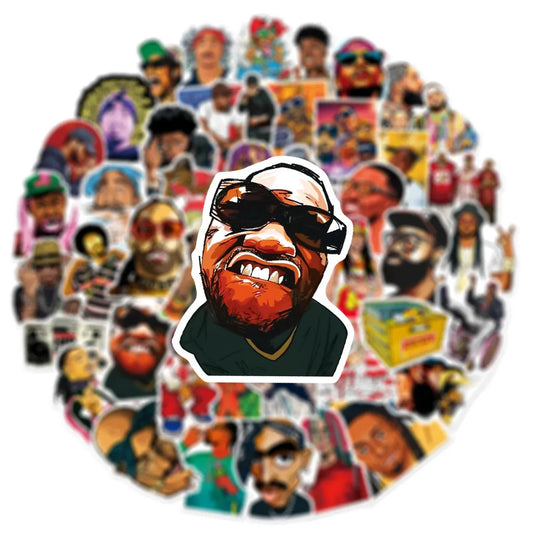 Hip Hop DJ Rap Rock Vinyl Stickers Pack-GraffitiWallArt