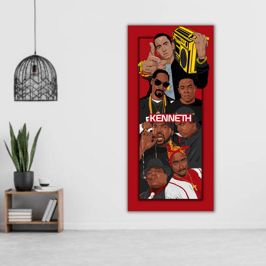 Hip Hop Legends Super Star Old School TuPac Biggie Smalls Rapper Canvas Wall Art - Wall Art Decor - Famous Wall Art-GraffitiWallArt