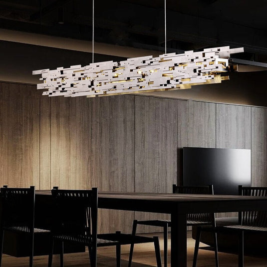 Honeycomb Chandelier - Elegant Lighting Fixture-GraffitiWallArt