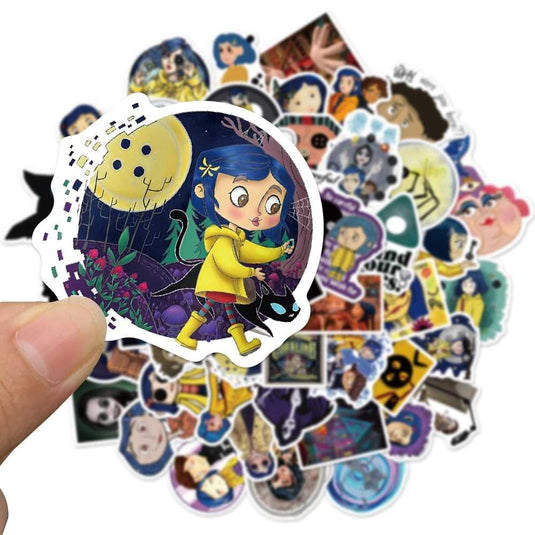 Horror Movie Coraline Stickers Pack - Waterproof Famous Bundle-GraffitiWallArt