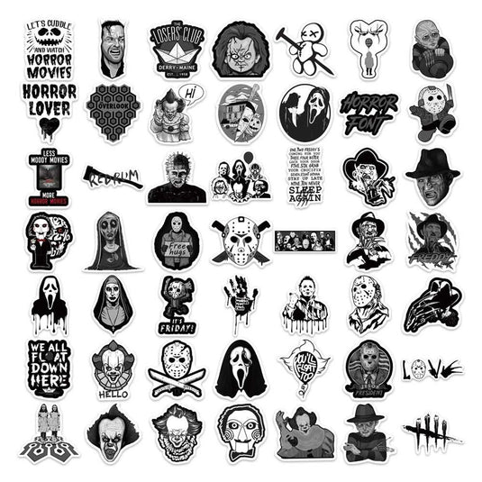 Horror Movie Sticker Pack – Spooky Decals for Thrill Lovers-GraffitiWallArt