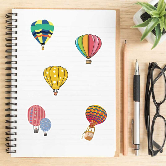 Hot Air Balloon Stickers Pack - Vibrant Designs-GraffitiWallArt