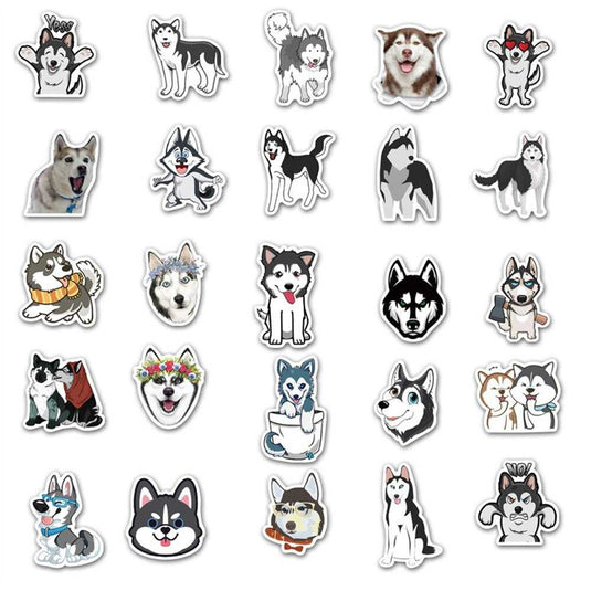 Husky Waterproof Stickers: Durable and Reliable-GraffitiWallArt