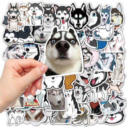 Husky Waterproof Stickers: Durable and Reliable-GraffitiWallArt