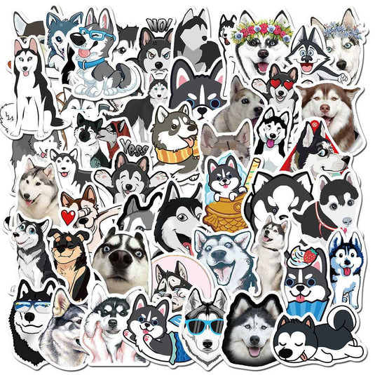 Husky Waterproof Stickers: Durable and Reliable-GraffitiWallArt