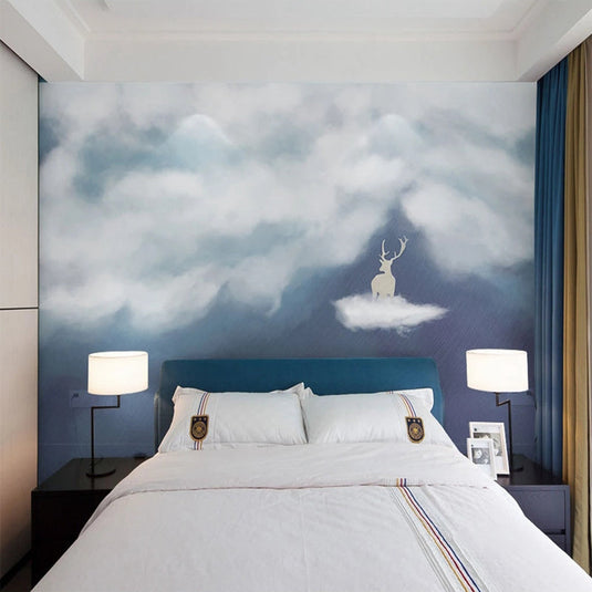 In the Clouds Wallpaper - Dreamy & Tranquil Wall Decoration-GraffitiWallArt