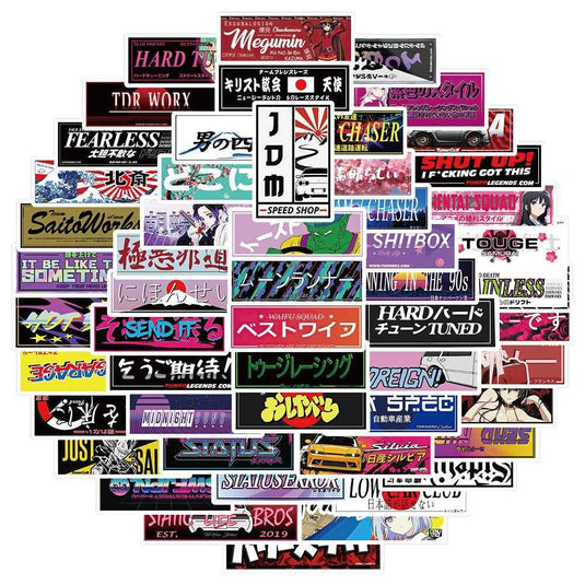 JDM Sticker Pack - Famous and Waterproof Bundle-GraffitiWallArt