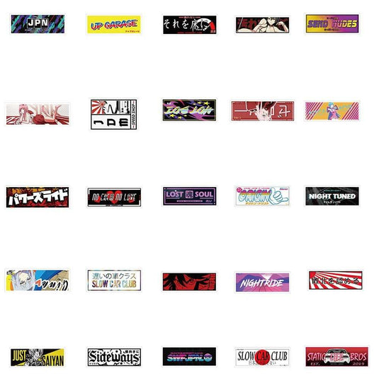 JDM Sticker Pack - Famous and Waterproof Bundle-GraffitiWallArt