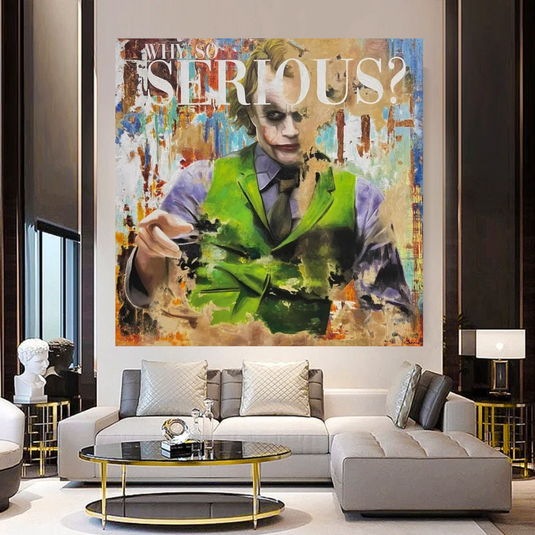 Joker Canvas Wall Art - Quirky and Exquisite Home Decor-GraffitiWallArt