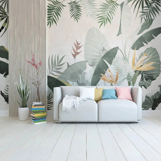 Jungle Comfort Wallpaper Mural-GraffitiWallArt