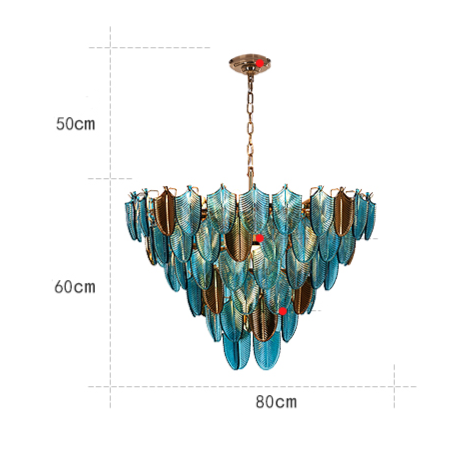 K9 Crystal Leaf Chandelier: Exquisite Lighting Fixture-GraffitiWallArt