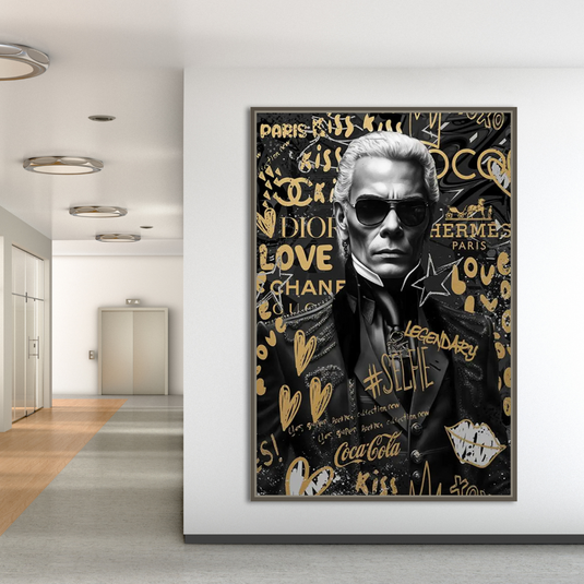 Karl Canvas Wall Art: The Fashion Icon Exquisite D√©cor-GraffitiWallArt