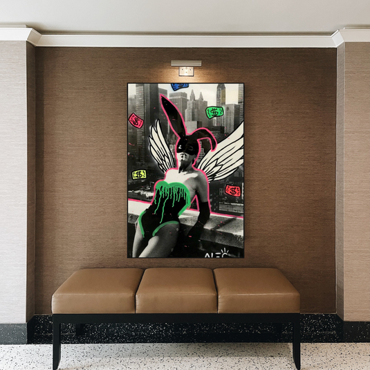 Kate Moss Bunny Girl Poster - Alec Exclusive Art Collection-GraffitiWallArt