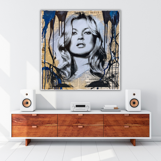 Kate Moss Canvas Wall Art: Banksy-inspired home decor-GraffitiWallArt