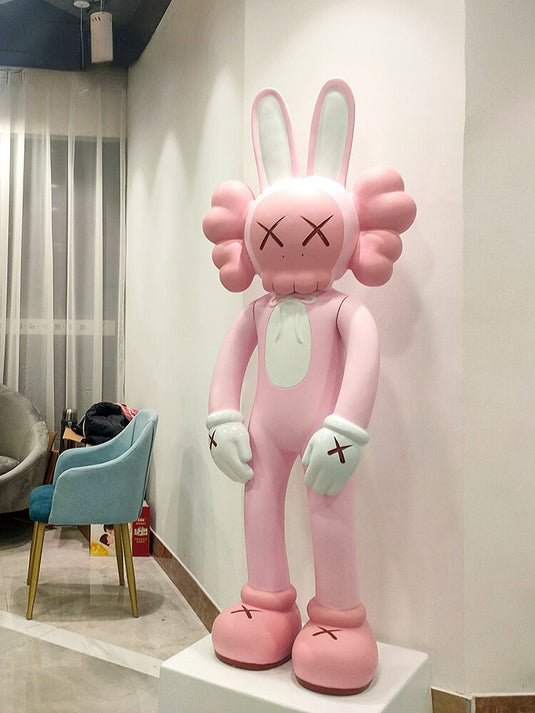 KAWS Accomplice Vinyl Figure Pink – Authentic Collectible-GraffitiWallArt