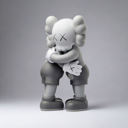 KAWS Hug Together Vinyl Figure Black-GraffitiWallArt