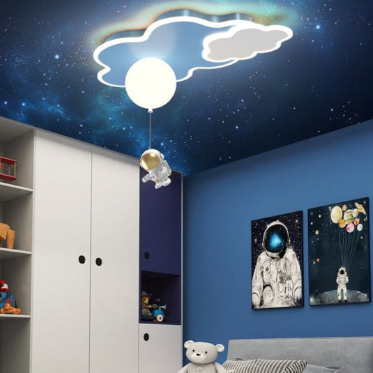 Kids Astronaut Ceiling Light | Kids Room Decor Lights-GraffitiWallArt