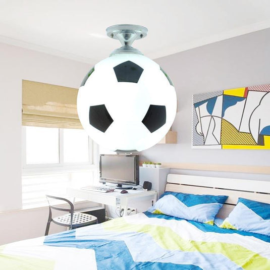 Kids Basketball Football Ceiling Light | Kids Room Decor Lights-GraffitiWallArt