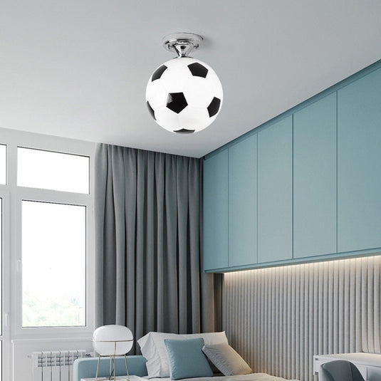 Kids Football Pendant Ceiling Light | Kids Room Decor Lights-GraffitiWallArt