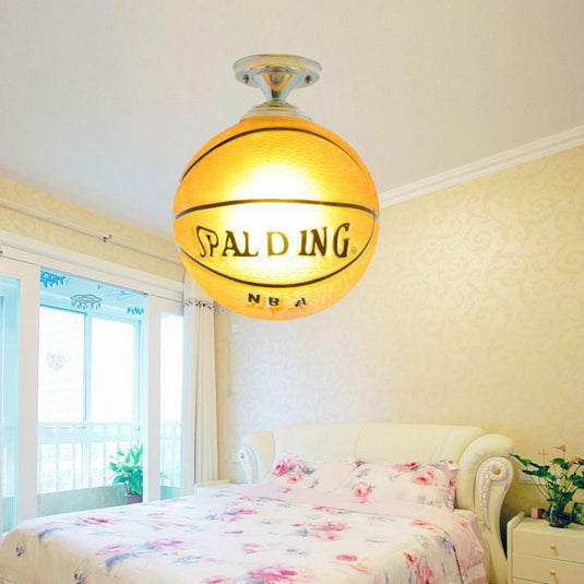 Kids Football Pendant Ceiling Light | Kids Room Decor Lights-GraffitiWallArt