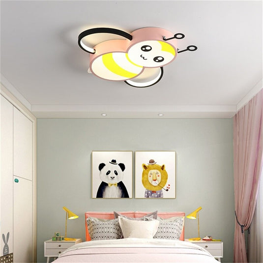 Kids Honey Bee Ceiling Light | Kids Room Decor Lights-GraffitiWallArt