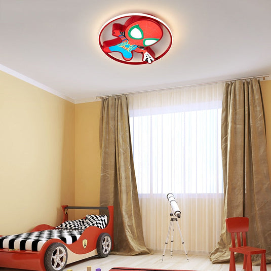 Kids Spiderman Ceiling Light | Kids Room Decor Lights-GraffitiWallArt