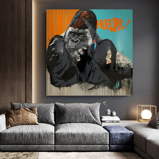 King Kong Canvas Wall Art-GraffitiWallArt