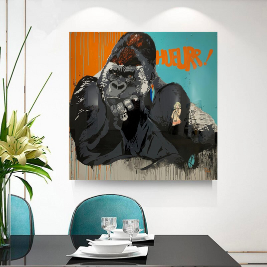 King Kong Canvas Wall Art-GraffitiWallArt