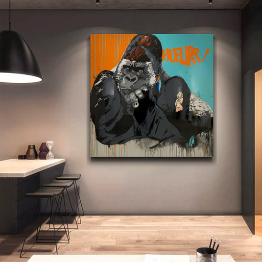 King Kong Canvas Wall Art-GraffitiWallArt