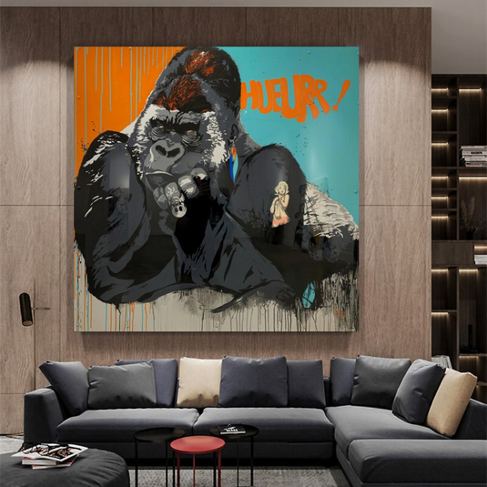 King Kong Canvas Wall Art-GraffitiWallArt