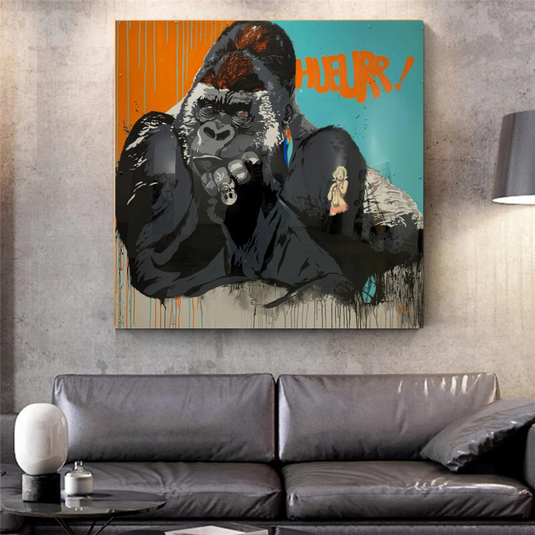 King Kong Canvas Wall Art-GraffitiWallArt