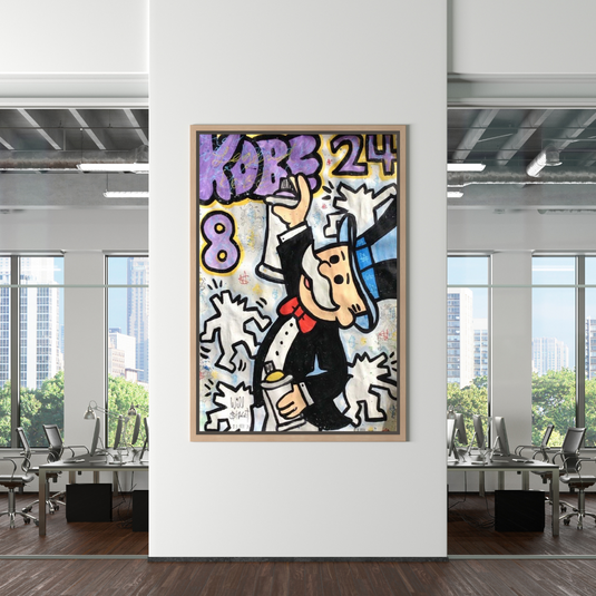 Kobe: Mr Monopoly Canvas Wall Art ‚Äì Exclusive Design-GraffitiWallArt