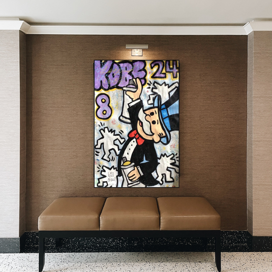 Kobe: Mr Monopoly Canvas Wall Art ‚Äì Exclusive Design-GraffitiWallArt