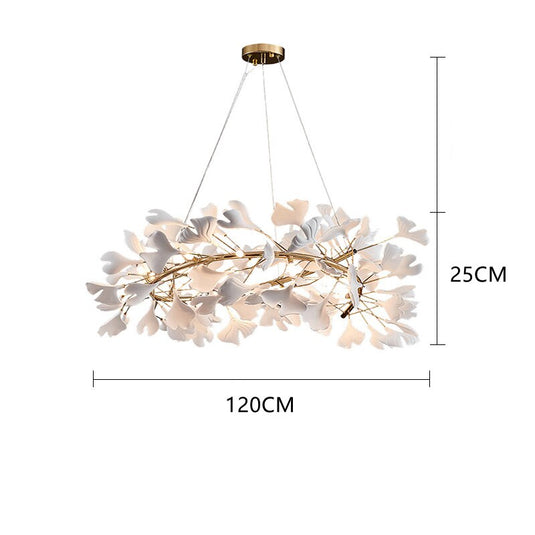 Leaf Chandelier: Stunning Lighting Fixture-GraffitiWallArt