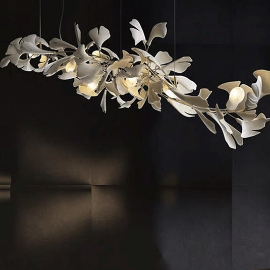 Leaf Chandelier: Stunning Lighting Fixture-GraffitiWallArt