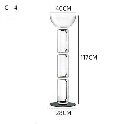 LED Glass Floor Lamp Lighting for Living Room-GraffitiWallArt