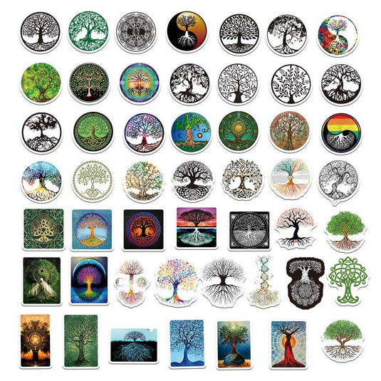 Life Tree Miracle Faith Totem Stickers-GraffitiWallArt