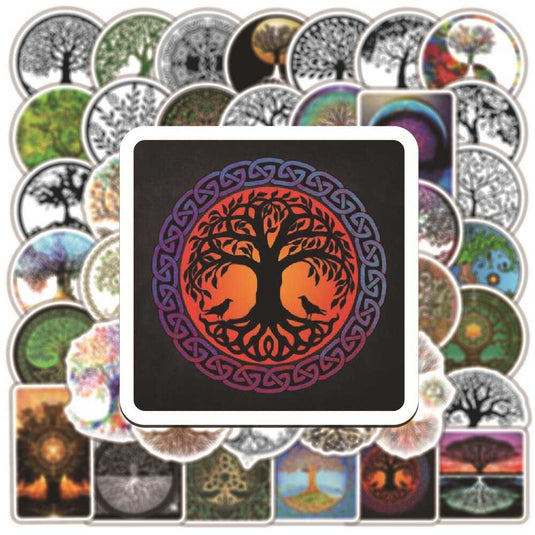 Life Tree Miracle Faith Totem Stickers-GraffitiWallArt