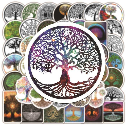 Life Tree Miracle Faith Totem Stickers-GraffitiWallArt