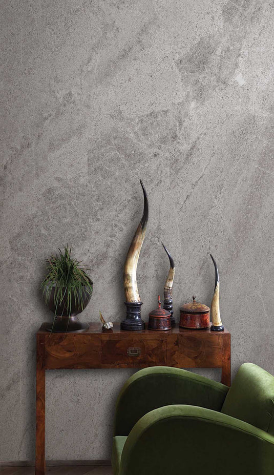 Light Gray Marble Wallpaper Mural-GraffitiWallArt