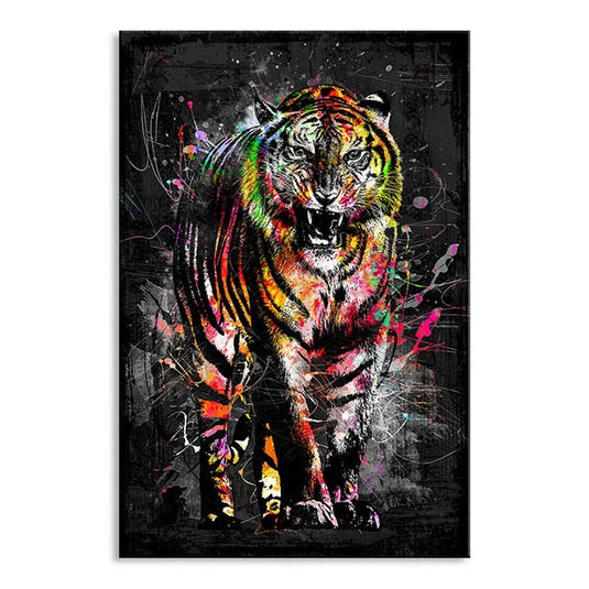 Lions Kingdom Canvas Wall Art-GraffitiWallArt