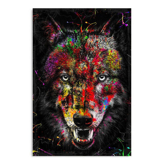 Lions Kingdom Canvas Wall Art-GraffitiWallArt