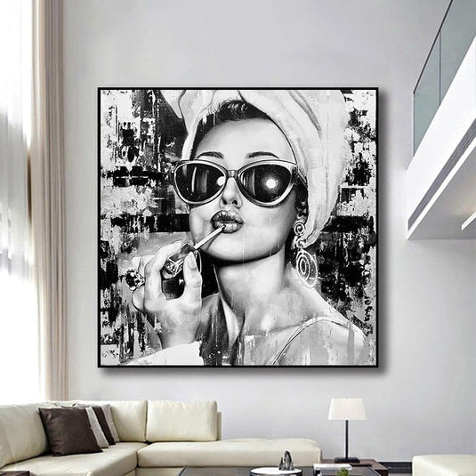 Lips Don't Lie Canvas Art: The Perfect Wall Decor-GraffitiWallArt