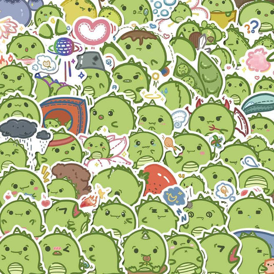 Little Dinosaur Stickers Pack - Dino Stickers-GraffitiWallArt