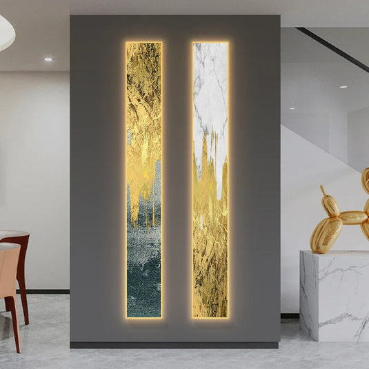 Abstract LED Indoor Panel Wall Lamp