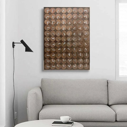 Time in Money Wood Carving Wall Art – Fusion of Art and Time