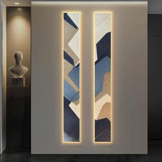 Abstract LED Indoor Panel Wall Lamp