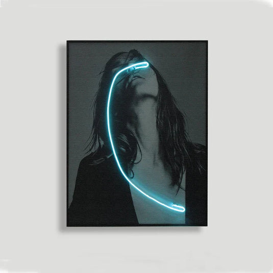 Blindness Girl Neon Wall Art – A Striking Blend of Art and Light